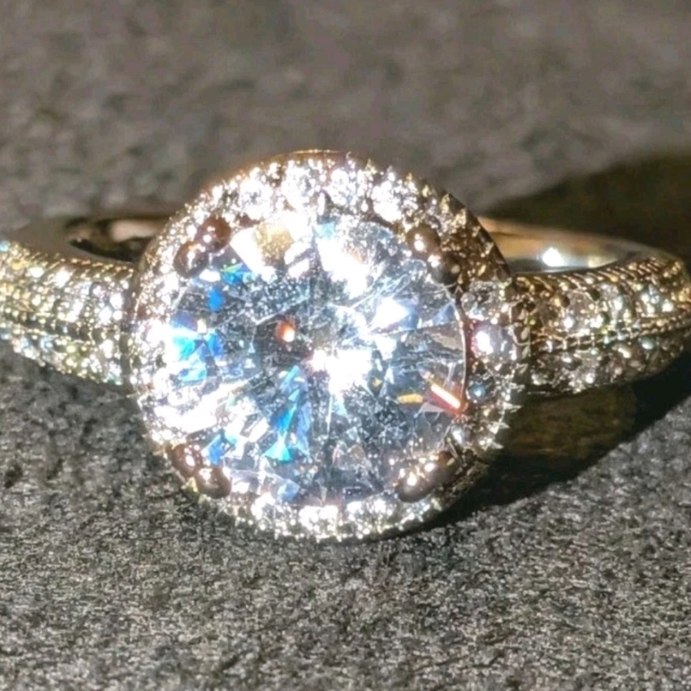 Stunning 3 Ct  Cushion Lab Created Diamond 925 Silver Ring For Men/Women Sz 6 - Picture 11 of 17
